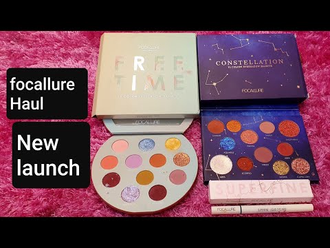 focallure makeup haul |new launch eyeshadow palette | RARA | pen eyeliner | eyeshadow glitter | Video