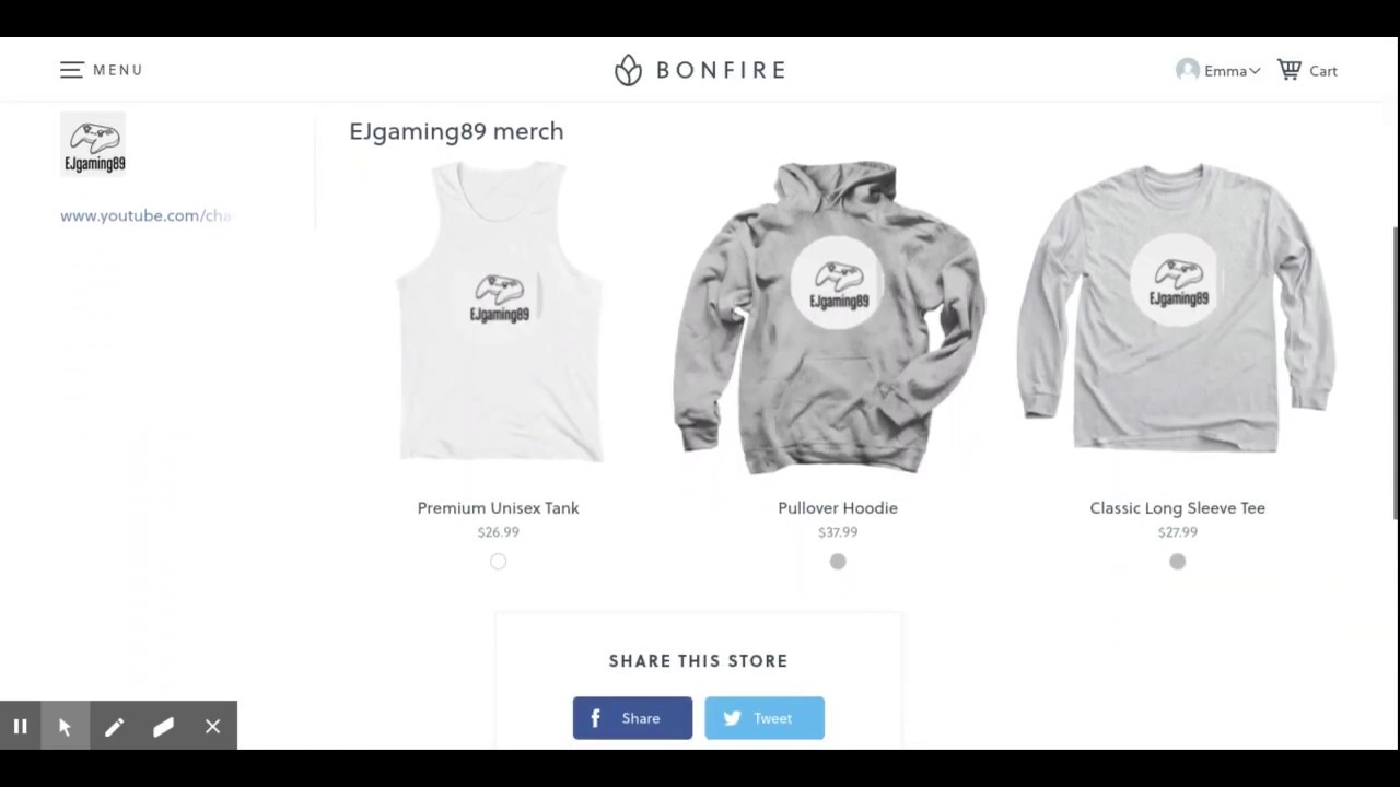 EJgaming89 Merch | Official Merchandise | Bonfire