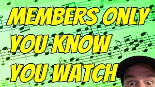 Members Only: He's Good...He's Good...He.............