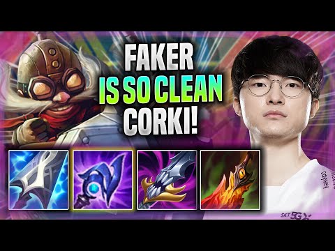FAKER IS SO CLEAN WITH CORKI! - T1 Faker Plays Corki MID vs Zoe! | Season 2022