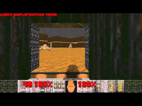 Doom II: Hell on Earth - Map10: Refueling Base (Ultra-Violence, 100% Kills, 100% Secrets)