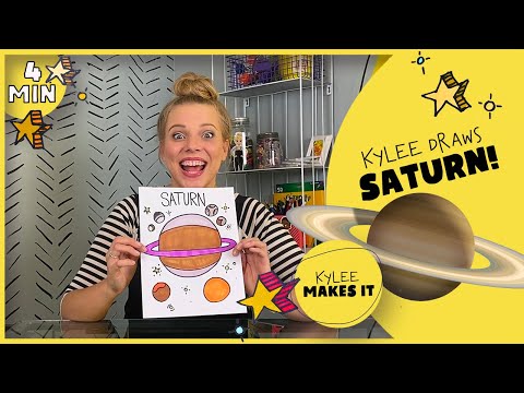How to Draw Saturn! | Kylee Draws the Planet Saturn - Easy Drawing the Planets Videos for Kids