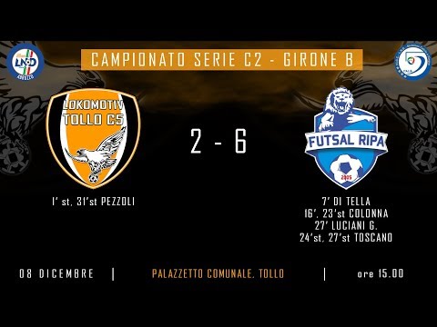 LOKOMOTIV TOLLO C5 2 - 6 Futsal Ripa (9^ Giornata Campionato Serie C2 - Girone B)