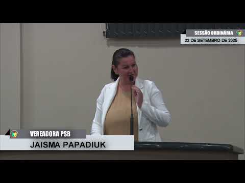 CMBTE - USO DE TRIBUNA PELA VEREADORA JAISMA PAPADIUK- PSB
