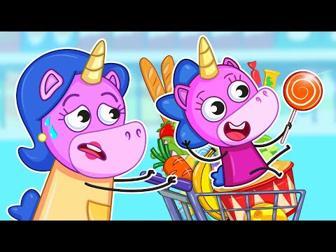 Baby In Grocery Store | Good Habits for Kids 🏪🛒| Teeny Mimi 🦄