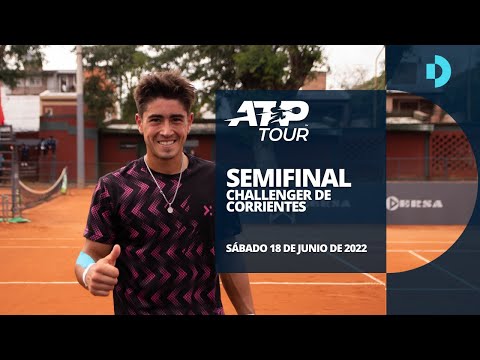Román Burruchaga VS Francisco Comesaña - Semifinal - Challenger de Corrientes - #TENISenDEPORTV