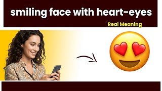 Smiling face with heart-eyes Meaning || (😍) emoji means