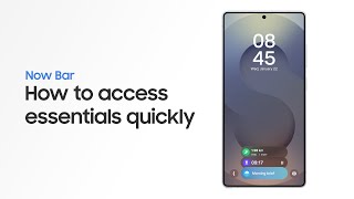 Samsung How to use Now Bar | Samsung Galaxy S25 Series