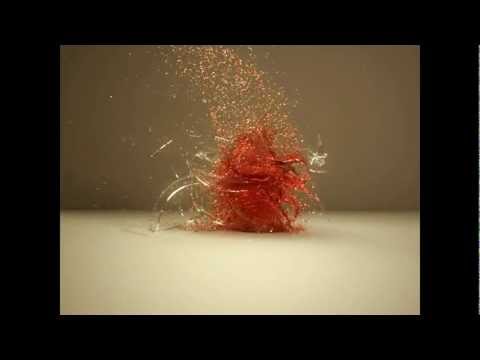 CGI Simulation: Wine Glass Brakes Very Cool Video!