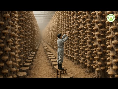Japan’s Secret Forest Farming: How Millions of Shiitake Mushrooms Grow!