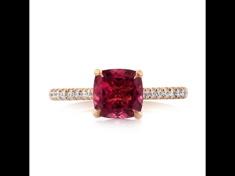 Mark Broumand - 2.31ct Pink Tourmaline and Diamond Engagement Ring
