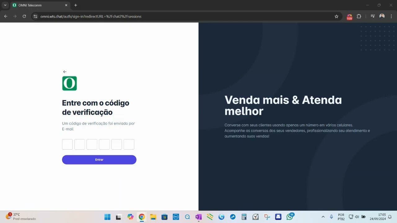 Como se logar no OMNI channel