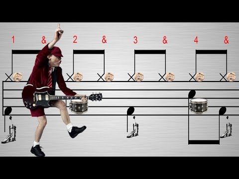 CLASSIC EIGHTH NOTE ROCK BEAT ★ PLAY-ALONG ( BEGINNER EXERCISE 05 )