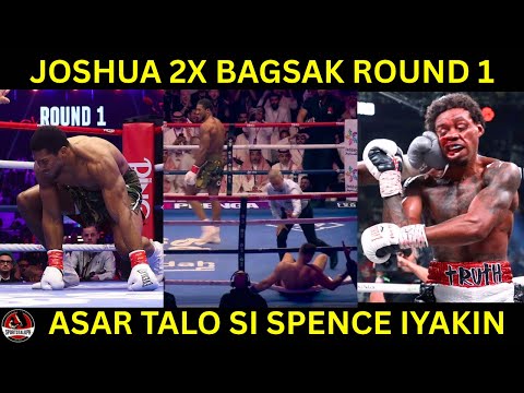 Anthony Joshua 2x BAGSAK Round 1, KNOCKOUT Round 2 Panalo! | Spence ASAR TALO agad!