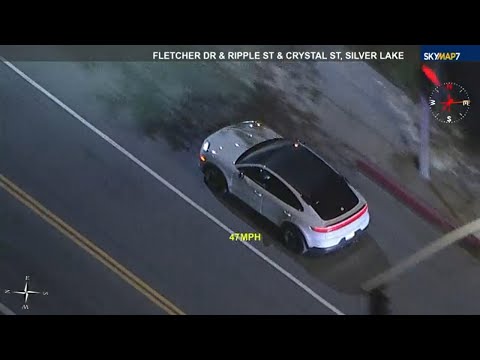 Chase involving reported stolen Porsche ends in L.A.