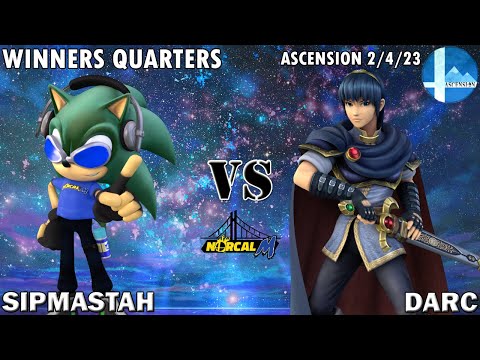 "Ascension 2/4/23" - SipMastah (Sonic) v. Darc (Marth) - Winners Quarters