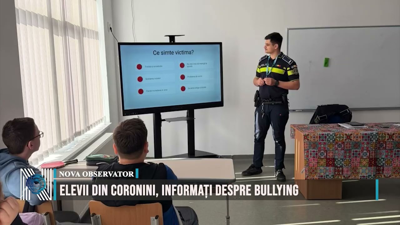 Elevii din Coronini, informați despre bullying