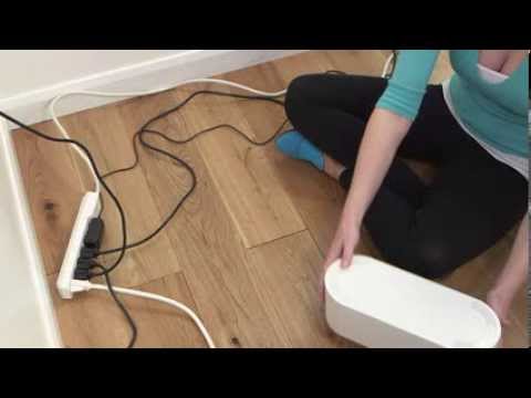 D-Line Cable Organizer Box (Small, White) - Home Installation Video (USA)