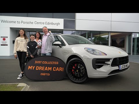 BOTB Winner Stuart Rollo collects his Porsche Macan GTS!
