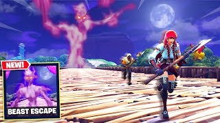 FORTNITE *NEW* ESCAPE THE INVISIBLE BEAST GAMEMODE!