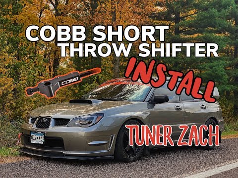 COBB SHORT THROW SHIFTER INSTALL ON MY 2006 WRX