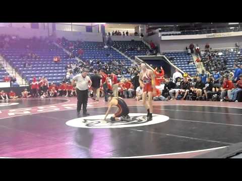 Nick pins Pinto of Milford in D2 Team Sate Quarterfinals