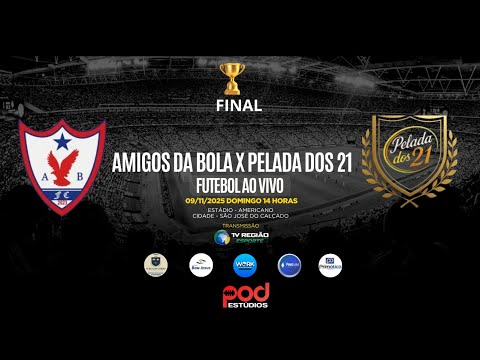 FUTEBOL AO VIVO - CAMPEONATO DE PELADAS SÃO JOSÉ DO CALÇADO PELADA DOS 21 X AMIGOS DA BOLA