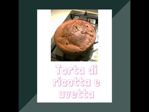 Torta di ricotta con uvetta