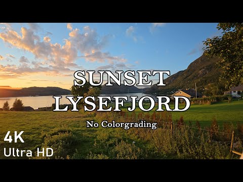 Sunset LYSEFOJRD - Hyperlapse no Colorgrading #hyperlapse #norway #dj