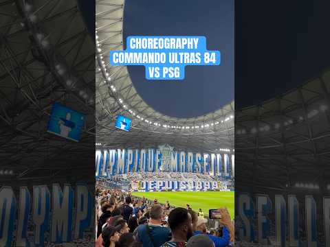 "INSANE Choreo by Ultras Marseille 🔵⚪ vs PSG | CRAZIEST Le Classique Atmosphere at Stade Vélodrome!"