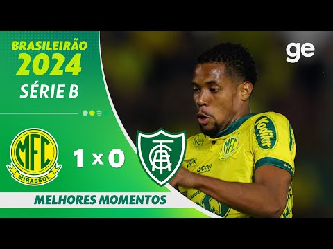 Gols e lances de Mirassol x América-MG