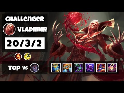 Vladimir vs Sylas 11.8 Top Lane S11 Challenger Gameplay (20/3/2) - TURKISH