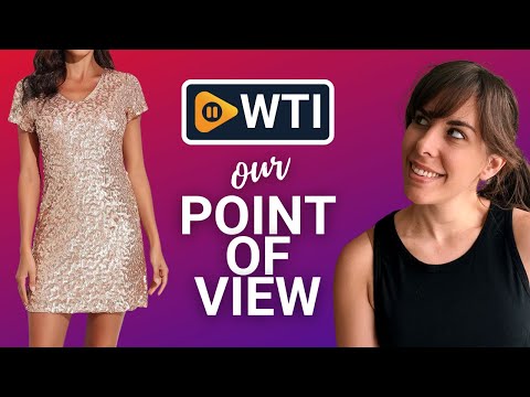 kayamiya Women's Sparkly Short Sleeve Sequin Dress Sexy V Neck Bodycon Mini Club Homecoming Party Dresses Medium Rose Gold - WTI product video review