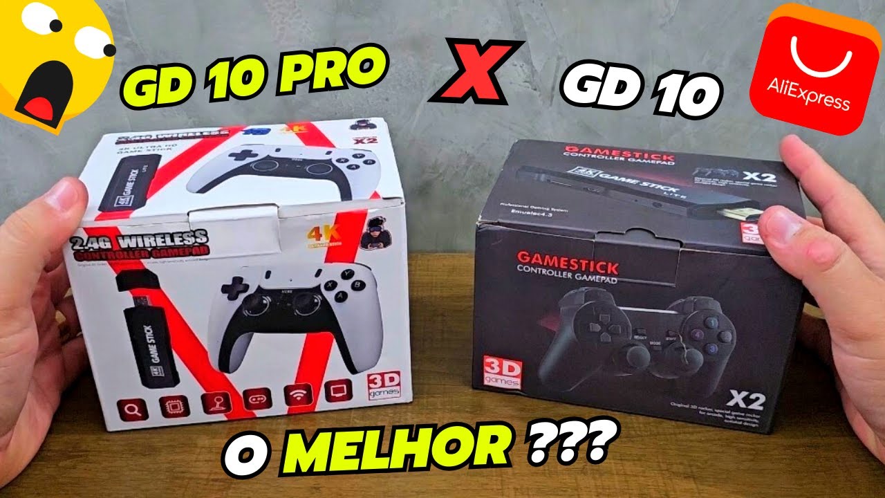 GD10 X GD10 PRO OS DOIS GAMES STICKS MAIS VENDIDOS DO ALIEXPRESS