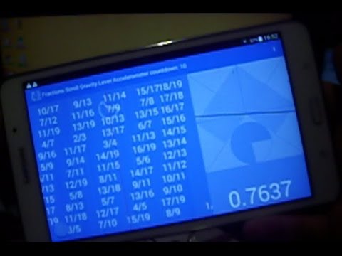 Fractions Scroll Gravity Lever