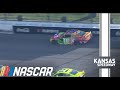 Kyle Busch, Brad Keselowski, Martin Truex Jr. and Ryan Blaney all have trouble in Stage 1 at Kansas