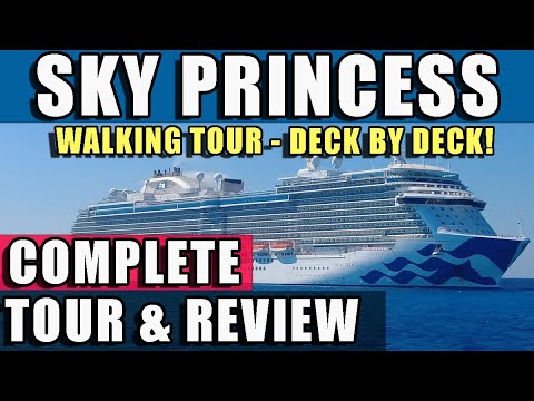COMPLETE Tour and Review of Sky Princess - Deck by Deck!