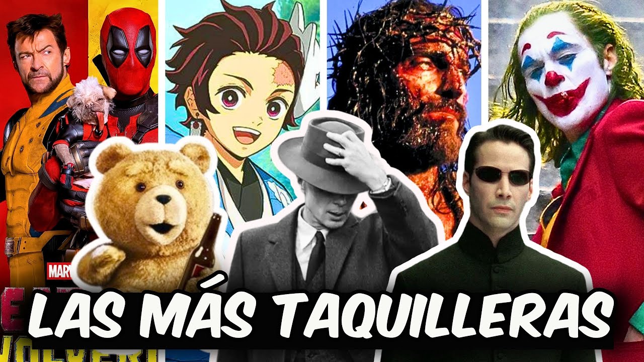 LAS PELÍCULAS CON CLASIFICACIÓN R MAS TAQUILLERAS DE LA HISTORIA (Agosto/2024). Deadpool y Wolverine