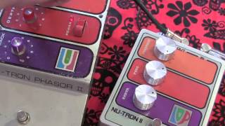 Video thumbnail for LuckDuck NU TRON II versus vintage Musitronics MUTRON PHASOR II guitar effects pedal demo by gearmanndude