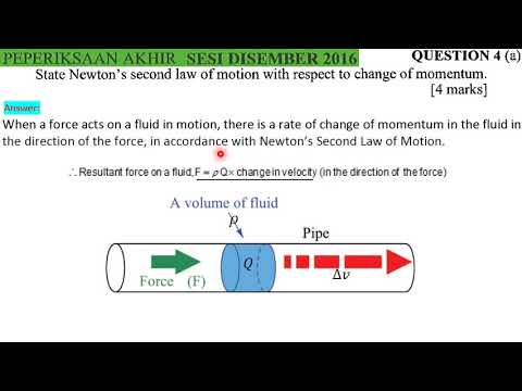 topic 6 - final exam dec 2016 Q4(a) - Newton's second law
