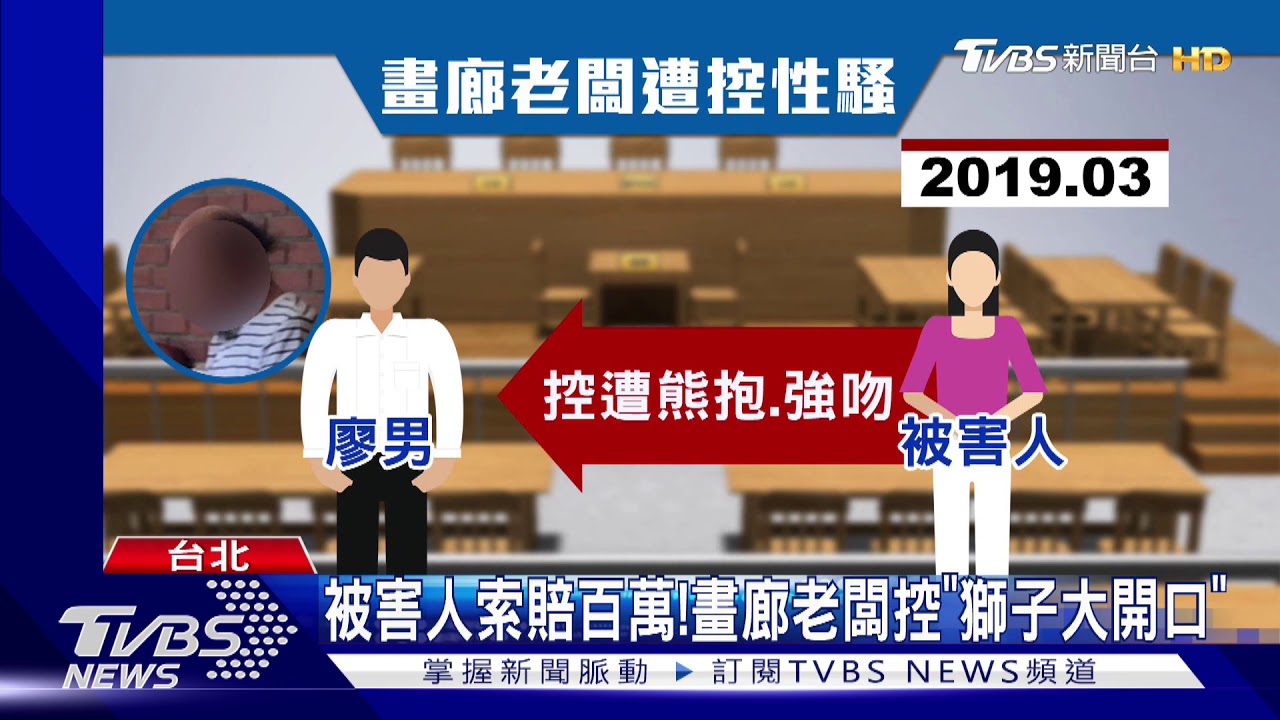 遭控熊抱強吻!畫廊老闆挨告 認酒後失態