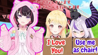 Kanade & Laplus Fighting Over AZKi Onee-san!