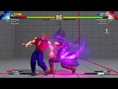 vergilmaycry vs IamChuan (rank 47) - Ed v Guile - Street Fighter V - SFV - Capcom - PR12