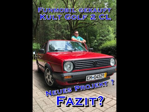 Funmobil gekauft - Golf 2 CL 1,3 l NZ  - erstes Fazit? Hot oder Flop?