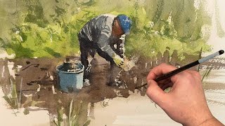Watercolor Figure Sketch - The Importance of Sketching - Step by Step