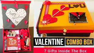 DIY Valentine gift ideas| Valentine day Combo | last minute Valentine's day Surprise gift box