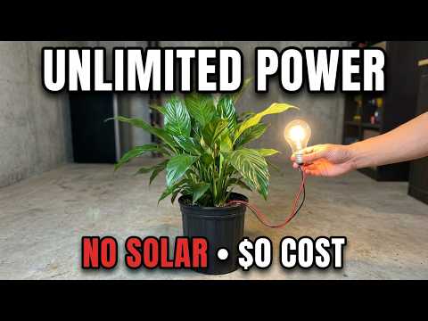 Grow Unlimited Electricity In A Pot. 0$. No Solar. The 5 Min Setup.
