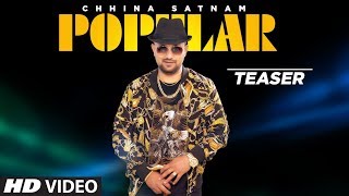 Song Teaser ► Popular: Chhina | Praveen Kumar | Releasing on 10 April 2019