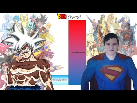 Goku VS Superman POWER LEVELS All Forms & Versions (1938 - 2025)
