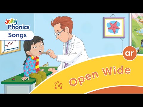 Open Wide - Jolly Phonics Song - Learn Letter sound /ar/ for Kids - British English